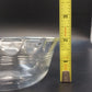 Pyrex 464 Clear Glass Custard Baking Bowls 4 Pcs Scalloped 3 Ring 10 oz USA Vtg