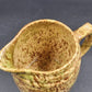 Beige & Brown Ceramic Spongeware Pitcher Morton Pottery Vintage Barrell Style