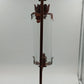 Red Cast Iron Rabbit Votive Candle Holders Chimney Wall Sconces 23" Vintage