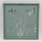 New View Design 2 Metal Art Frosted Metal Panel 12" Square Laser Cut Butterfly
