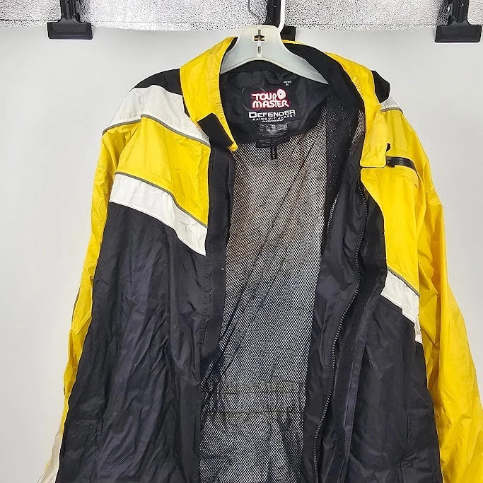 Tourmaster Defender Rainsuit XLarge Mens Rain Jacket Pants Hi Visibility Overall
