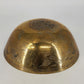 Chinese Solid Brass Engraved Bowl Dragon Phoenix Design 10"x4" MCM Vintage