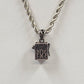 Silver Tone Rope Chain with Prayer Box Cross Design Charm Pendant 12" Necklace