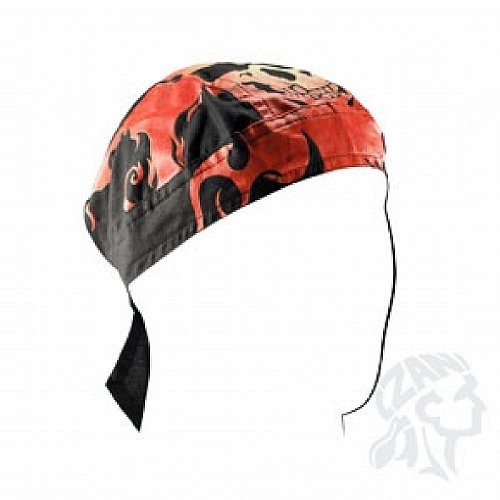 Flydanna tie-on headwrap , 100% Cotton, Skullburst