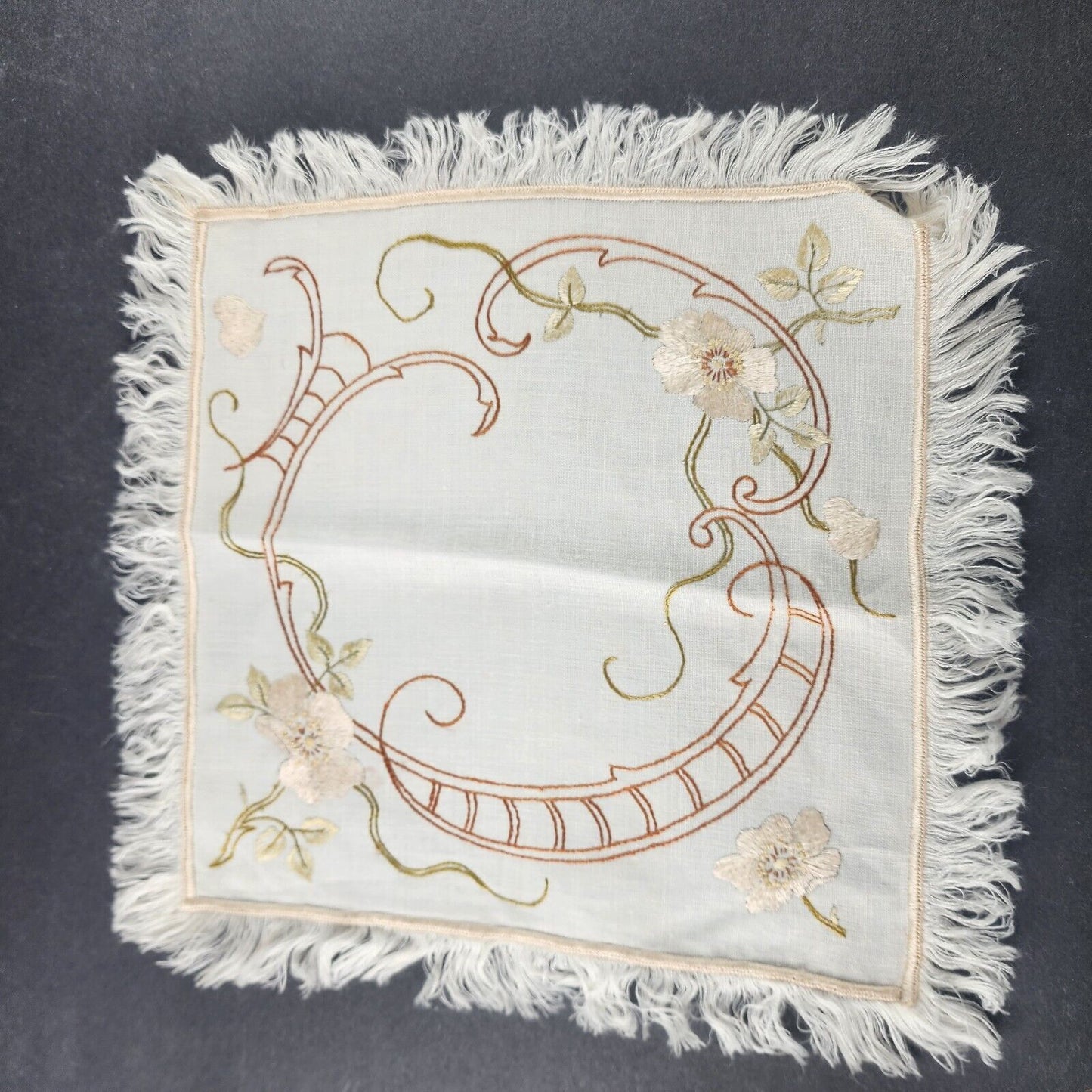 12 Lace Linen Embroidered Dresser Scarves and Doilies Various Sizes and Colors