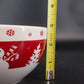Trisa Snowman Christmas Tree Red White Stoneware Cereal Soup Bowl 6" China