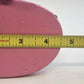 Snowman Stocking Holder Figurine 5.5" Pink Base Candle Scarf Hat Christmas Resin