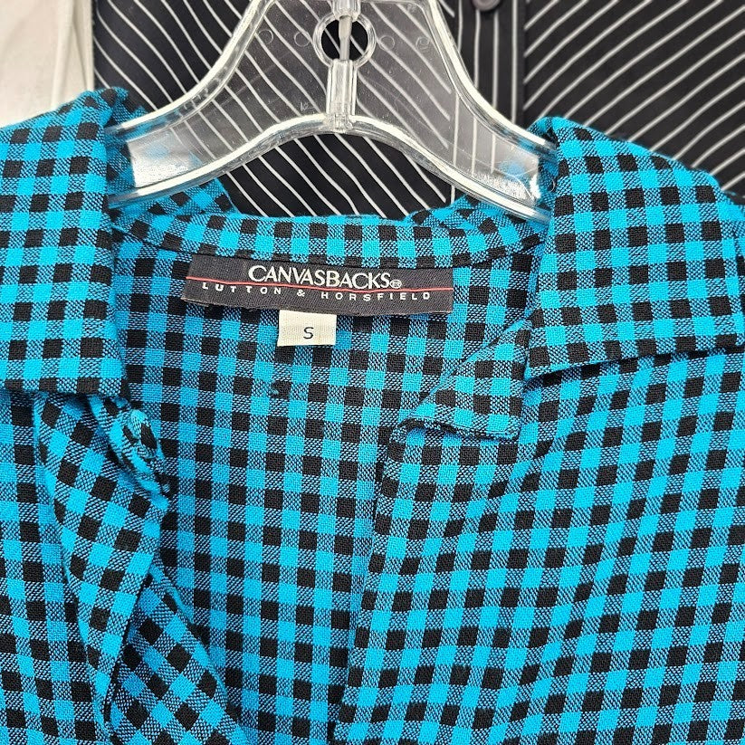 Lot 5 Ladies Tops Size Small Button Up Blouses Canvasbacks Horsfield Vanderbilt