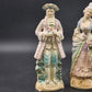 Colonial Man & Woman Figurines 10.5" Painted Porcelain Bisque Occupied Japan