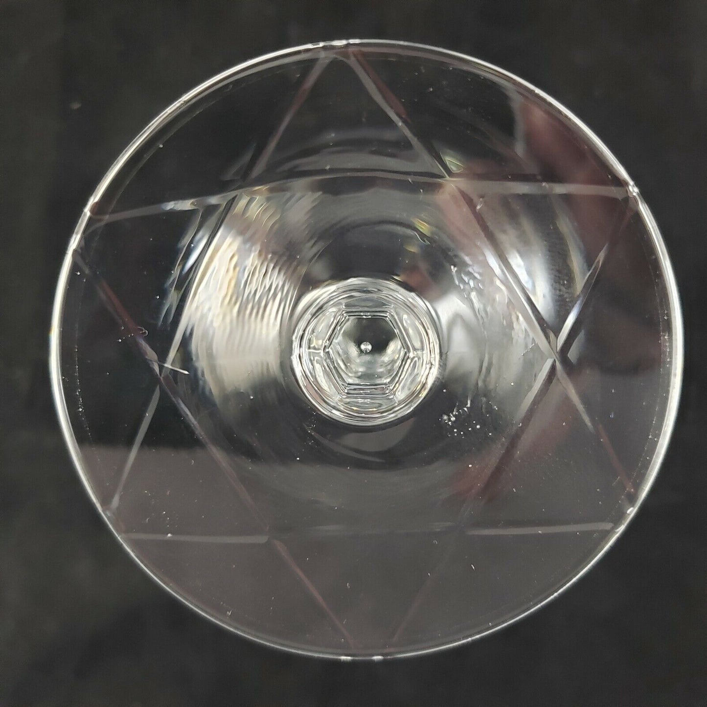 Rock Sharpe Artic Rose Pattern Crystal Champagne Intricate Stemware Tall Sherbet