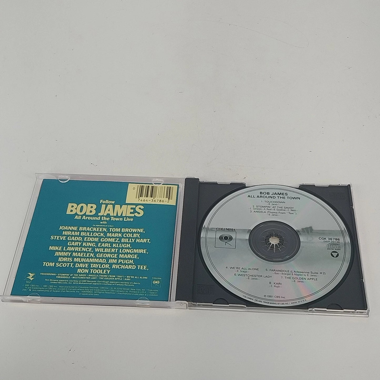 Bob James All Around the Town Jazz Fusion Live CD Columbia CK 36838