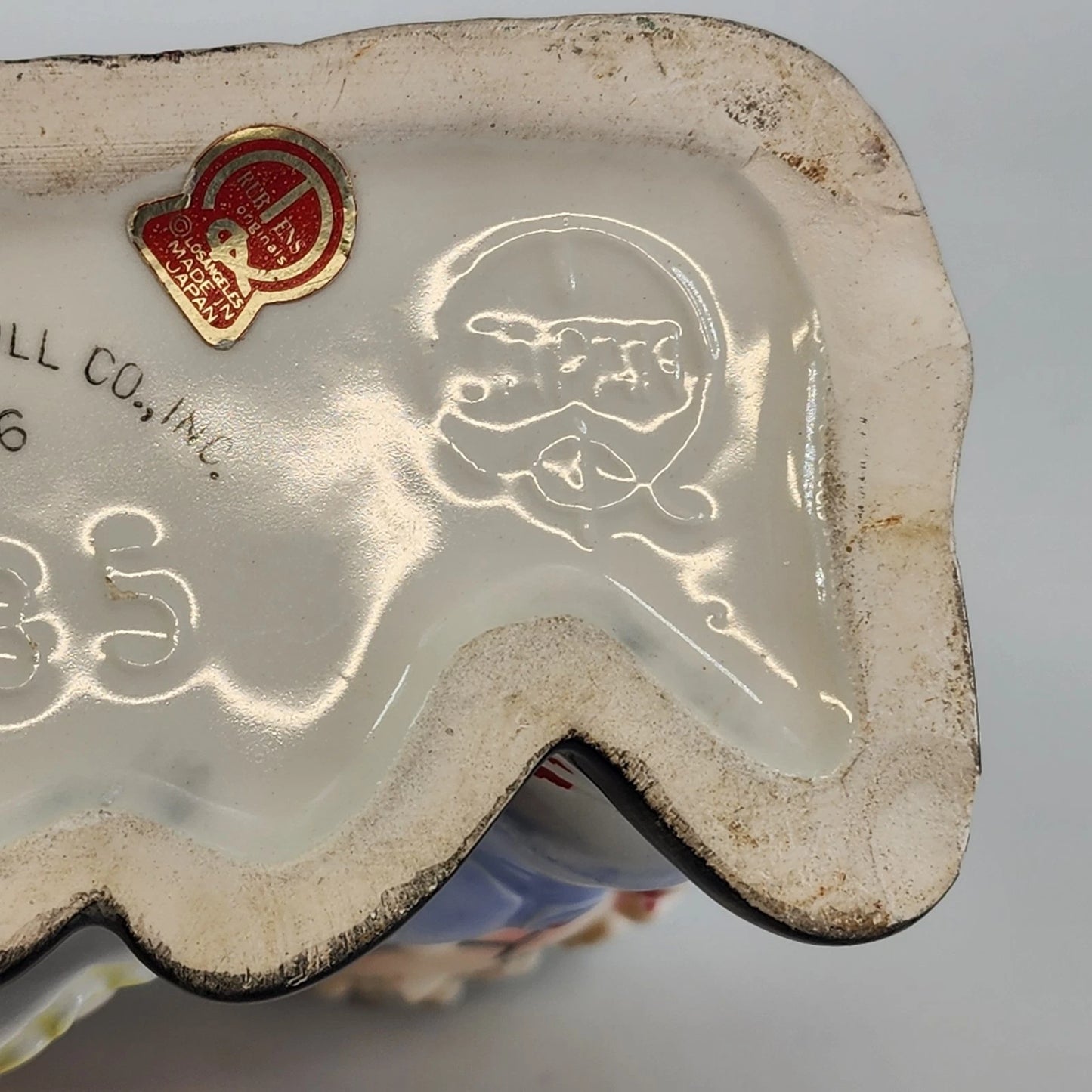 1976 Raggedy Ann and Andy Ceramic Planter 6" Bobbs Merrill Japan 4185 Vintage