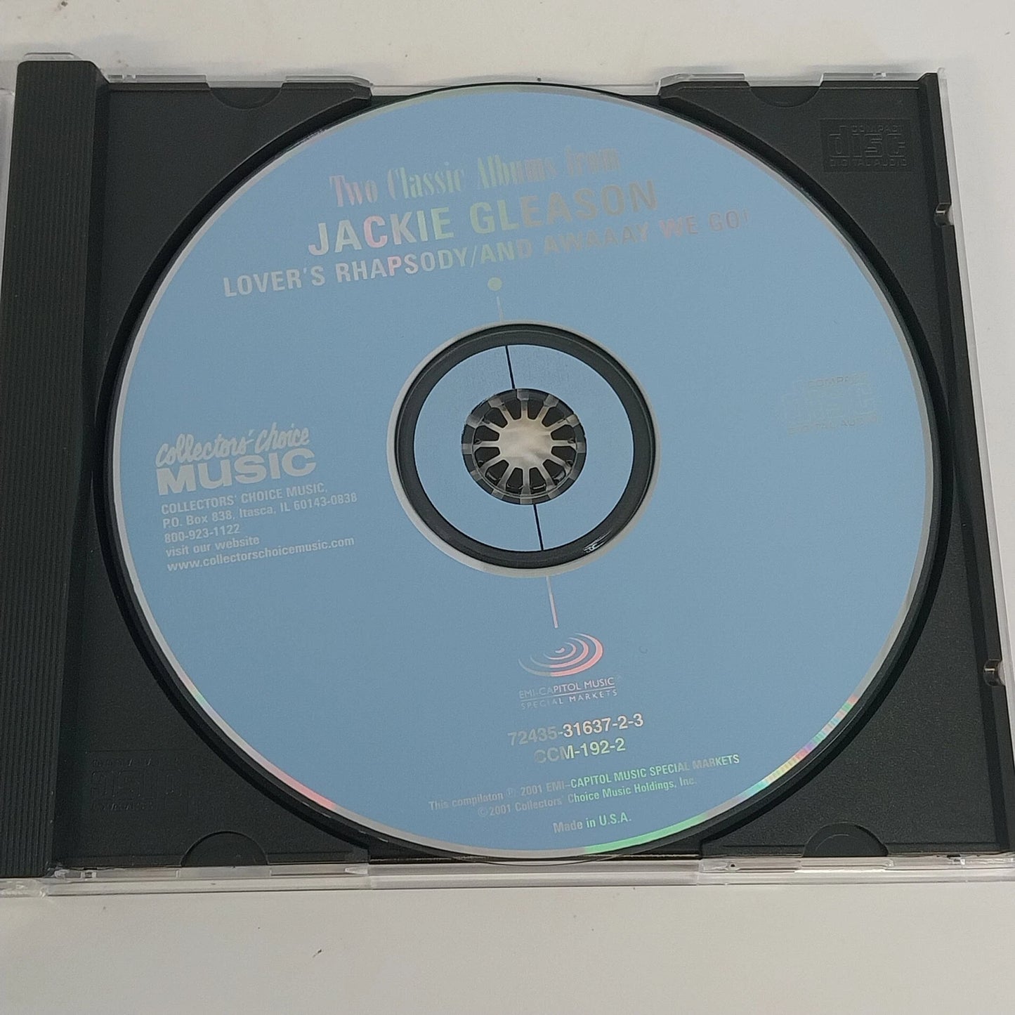 Jackie Gleason Lover's Rhapsody And Awaaay We Go 2 Classic CD Collector's Choice