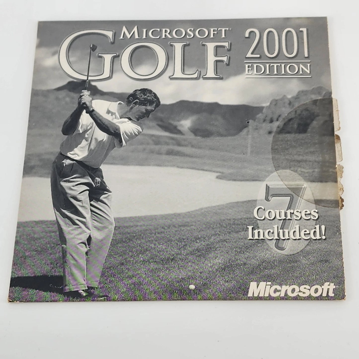 2001 Microsoft Golf CD 7 Courses Included NIB Vintage Computer Game
