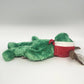 Ty Jingle Beanies Holiday Teddy Green Bear Christmas Reindeer Plush Shell 2002