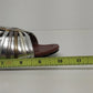 Relativity Cleo Metallic Silver Strappy Sandals Womens 8M