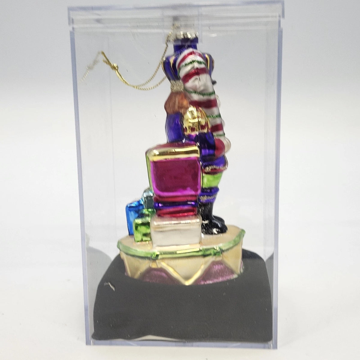 Far East Brokers Hand Crafted Collectible Glass Nutcracker Christmas Ornament