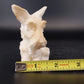 Hand Carved Stone Scottish Terrier Figurine White Scotty Dog 4.5" Animal