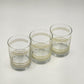 Set of 3 Fiesta Old Fashion Glasses with Culver Yellow Gold Striped Vintage 4"