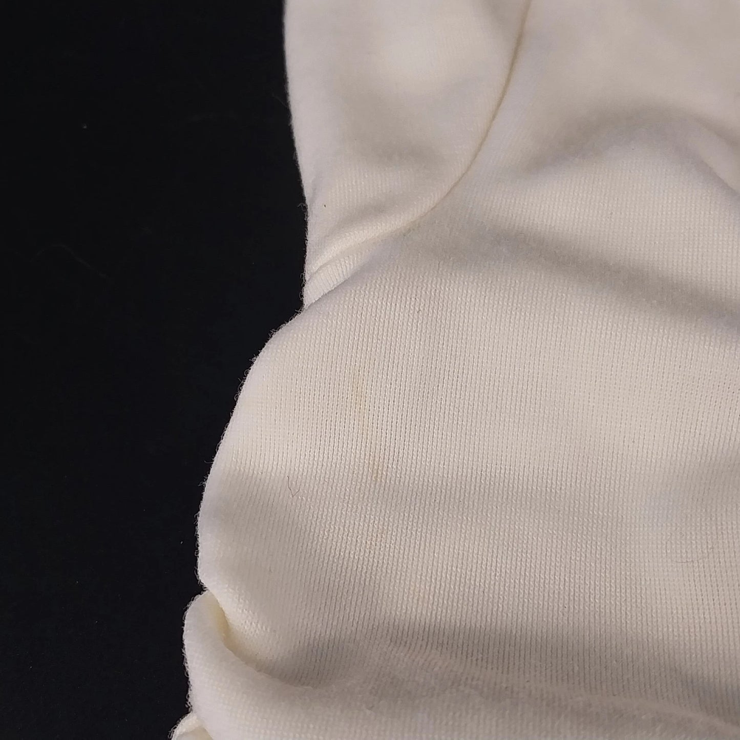 Women's White Stretch Dress Gloves Ruched Wrist Formal Wedding Tea Length Vtg
