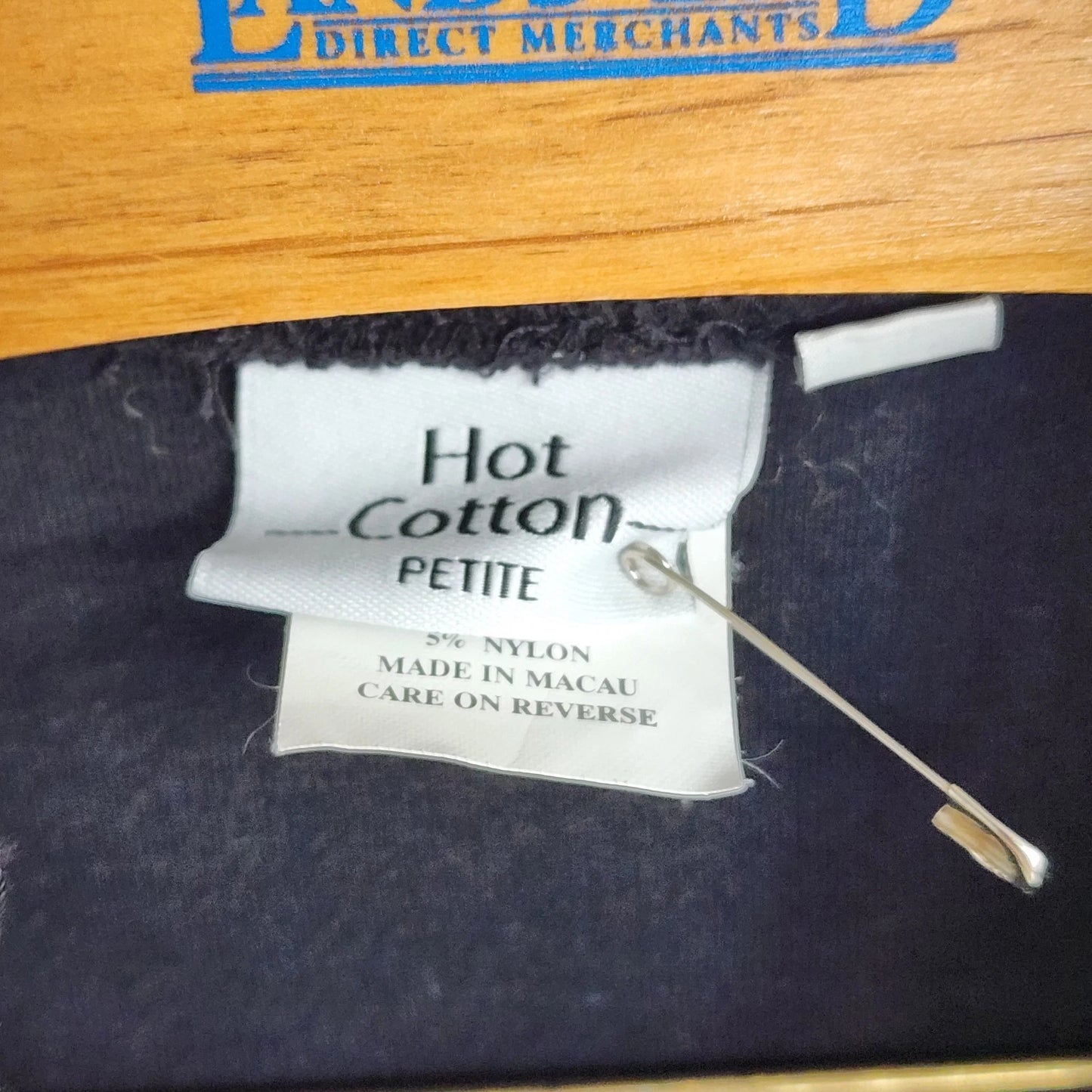 Hot Cotton Petite Tracksuit Set Black Zip Top Medium Pants Small Cotton Spandex