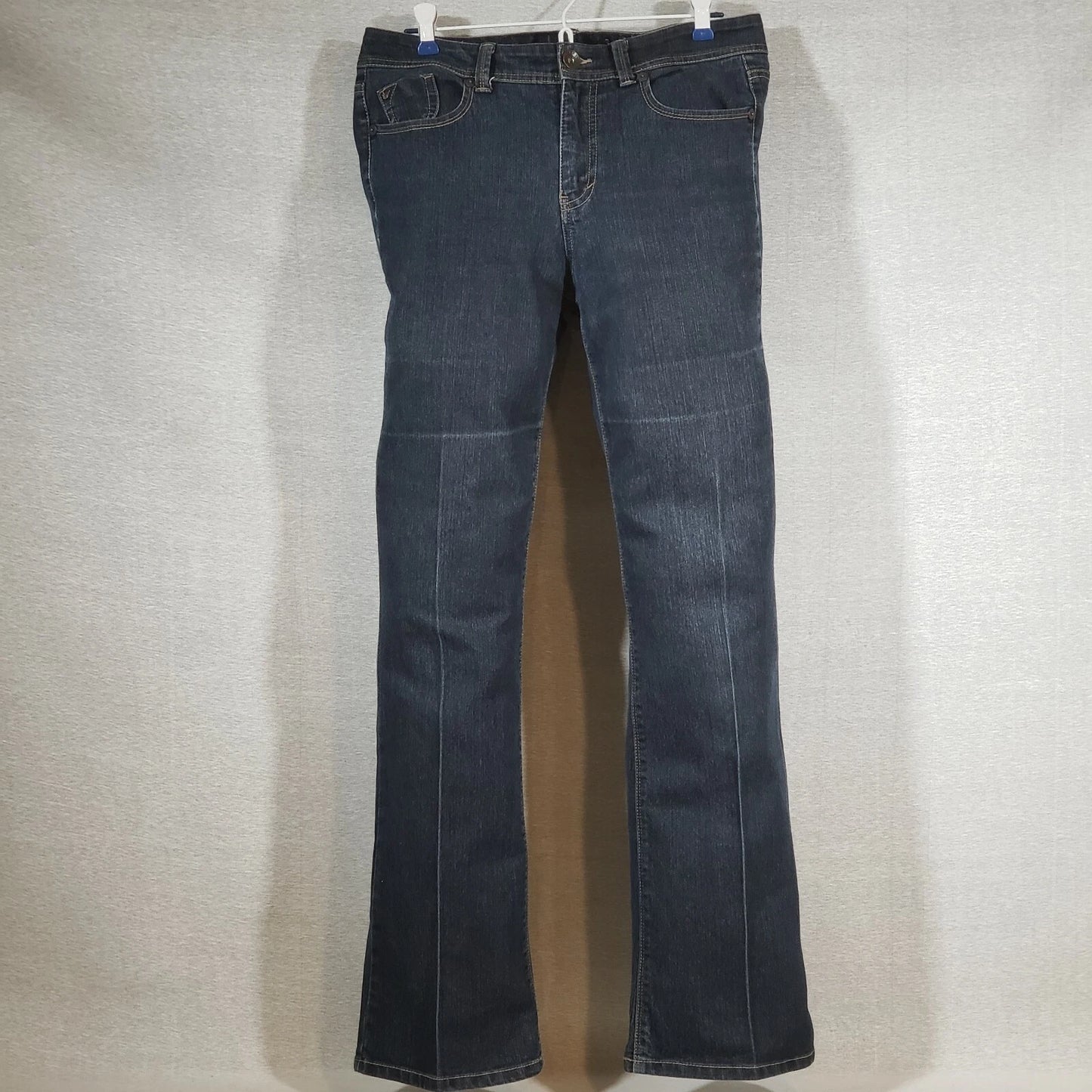 Gloria Vanderbilt Amanda Jeans Sz 10 Womens Blue Denim Creased 34x32 Classic Fit
