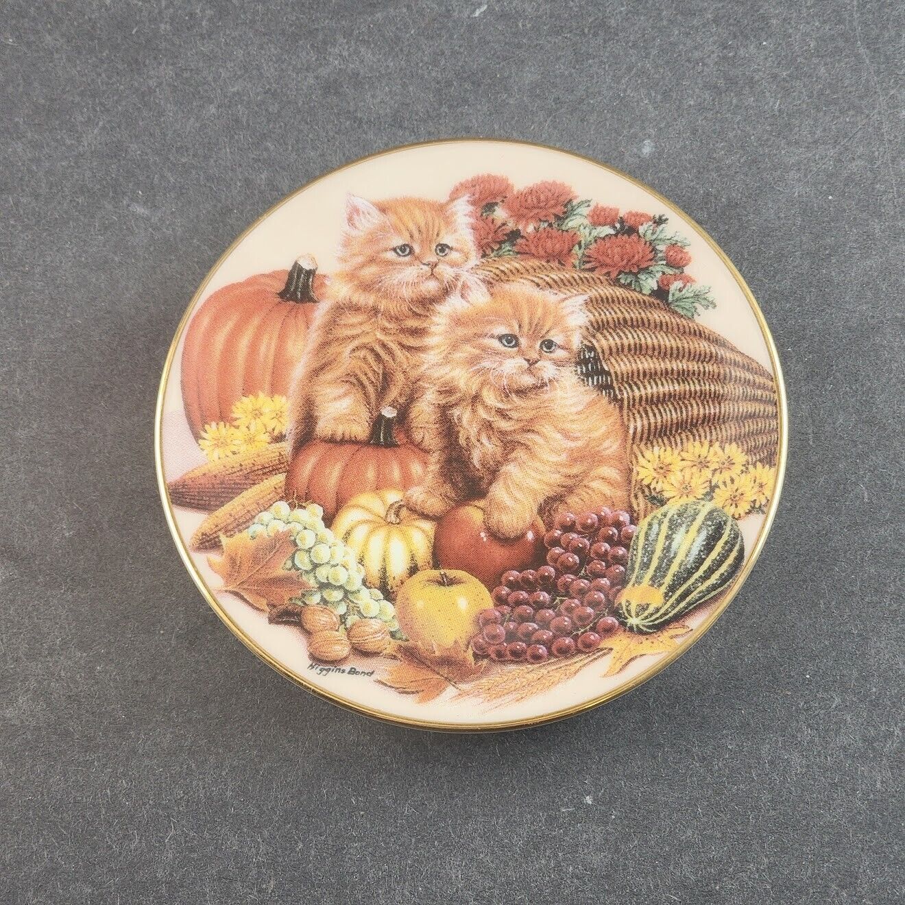 Kalendar Kitties Mini 3.5" Decorator Plates by Barbara Higgins-Bond Choose Month