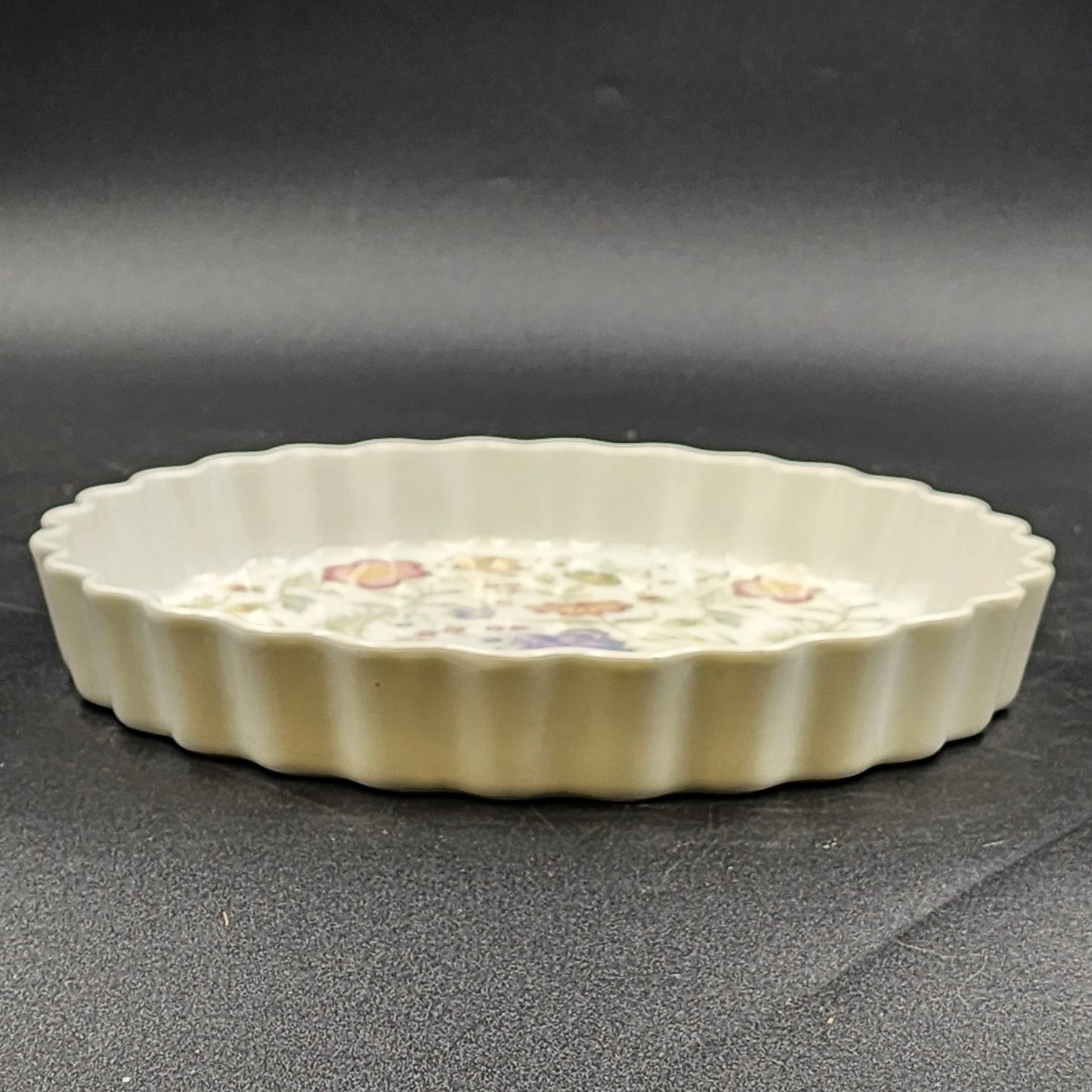 Avignon Toscany Fine China Pie Quiche Dish 10" Floral Pattern Japan Discontinued