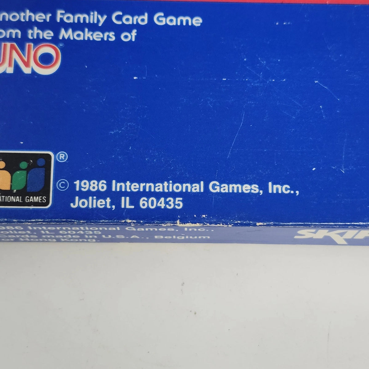 International Games Skip-Bo Card Game 1986 No 1050 Original Blue Box 1986