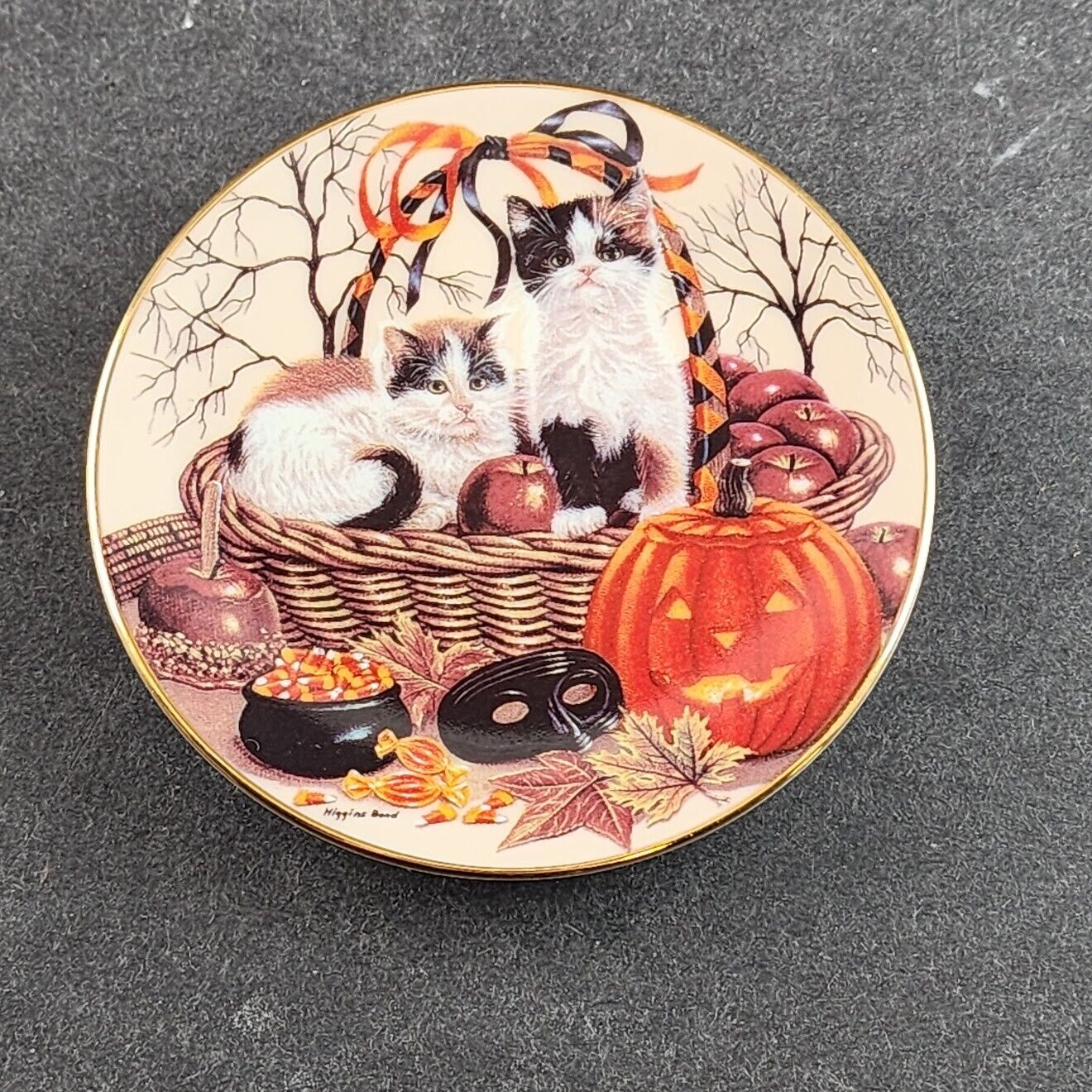 Kalendar Kitties Mini 3.5" Decorator Plates by Barbara Higgins-Bond Choose Month