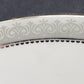 Mikasa Platinum Crown Bread Plate L3428 Fine China 8.25" Silver Trim Vintage