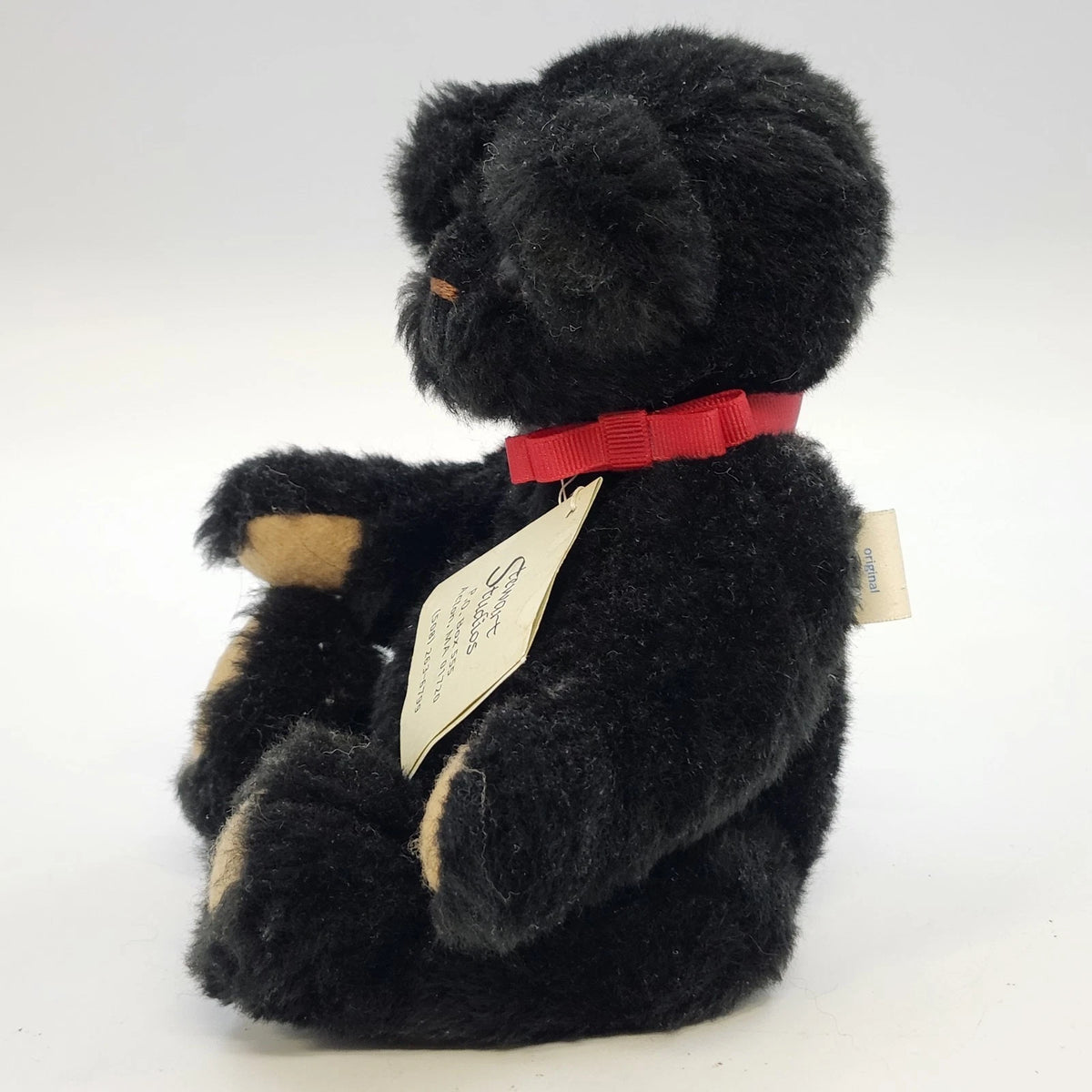 Stewart Studios Deborah Stewart Snuffles Black Artist Teddy Bear 8" w Tag
