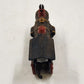Locomotive Black Train 7.5"x3" Steam Engine 50 Red Wheels Cast Iron Collectible