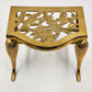 Brass Metal Gold Finish Footrest Fireplace Footman Stool Trivet Pot Warmer Stand