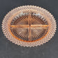 Pink Depression Glass Divided Grill Plate Anchor Hocking Miss America 9" Vintage
