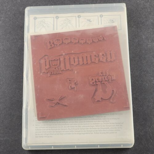 Stampin Up and Stampendous Halloween Unmounted Cling Stamps NOS Unopened