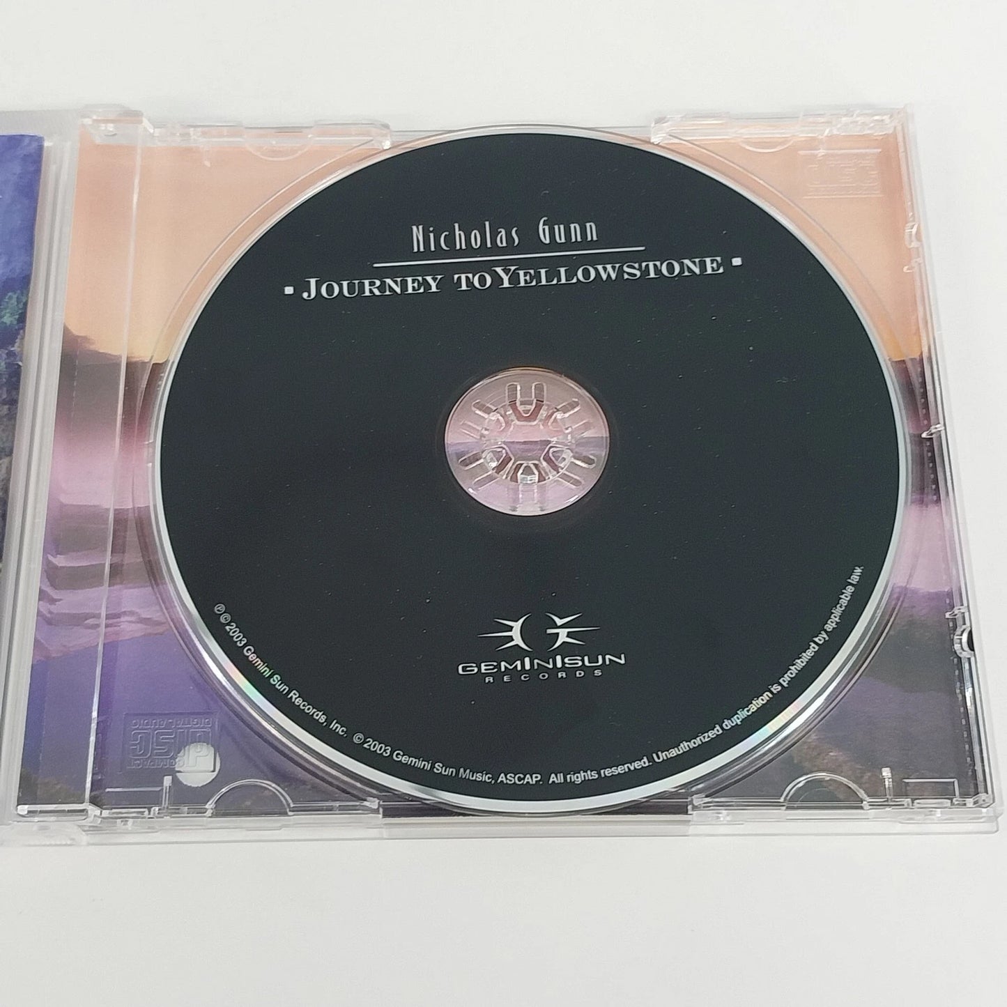 Nicholas Gunn Journey to Yellowstone CD 2003 Gemini Sun Native American New Age