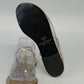 Newport News Sandals Gold T Strap Flat Easy Style Women's 7.5 All Man Made China