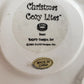 Toy Shop Christmas Cozy Lites Band Design 12" Ceramic Tea Light House 2001 China