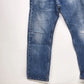 Levi’s 505 Mens 32x30 Medium Wash Straight Leg Jeans Regular Fit Distressed Blue