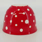 Hallmark Red Polka Dot Ceramic Mixing Bowl Farmhouse