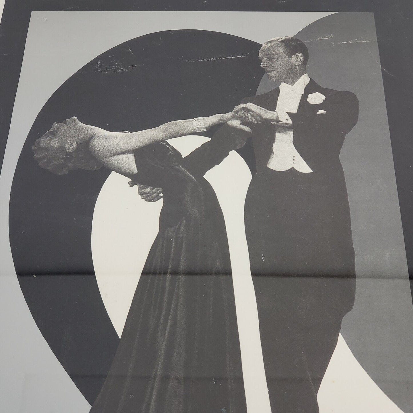 Ginger Rogers In-Person Announcement & TOP HAT Framed Movie Poster 1981 Vintage