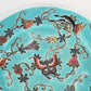 Antique Chinese Celadon Porcelain Plate 7 Inch Teal Glaze Dish