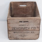 Zeropack Wooden Crate Winchester VA Advertising Storage Box Vintage 18x15x12