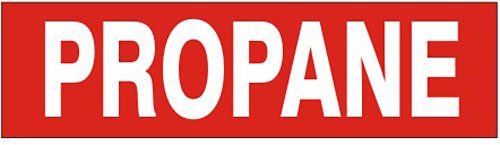 PROPANE Decal 2-1/4" x 9" Pressure Sensitive Safety Sign Vinyl Adhesive Press On PD-6038