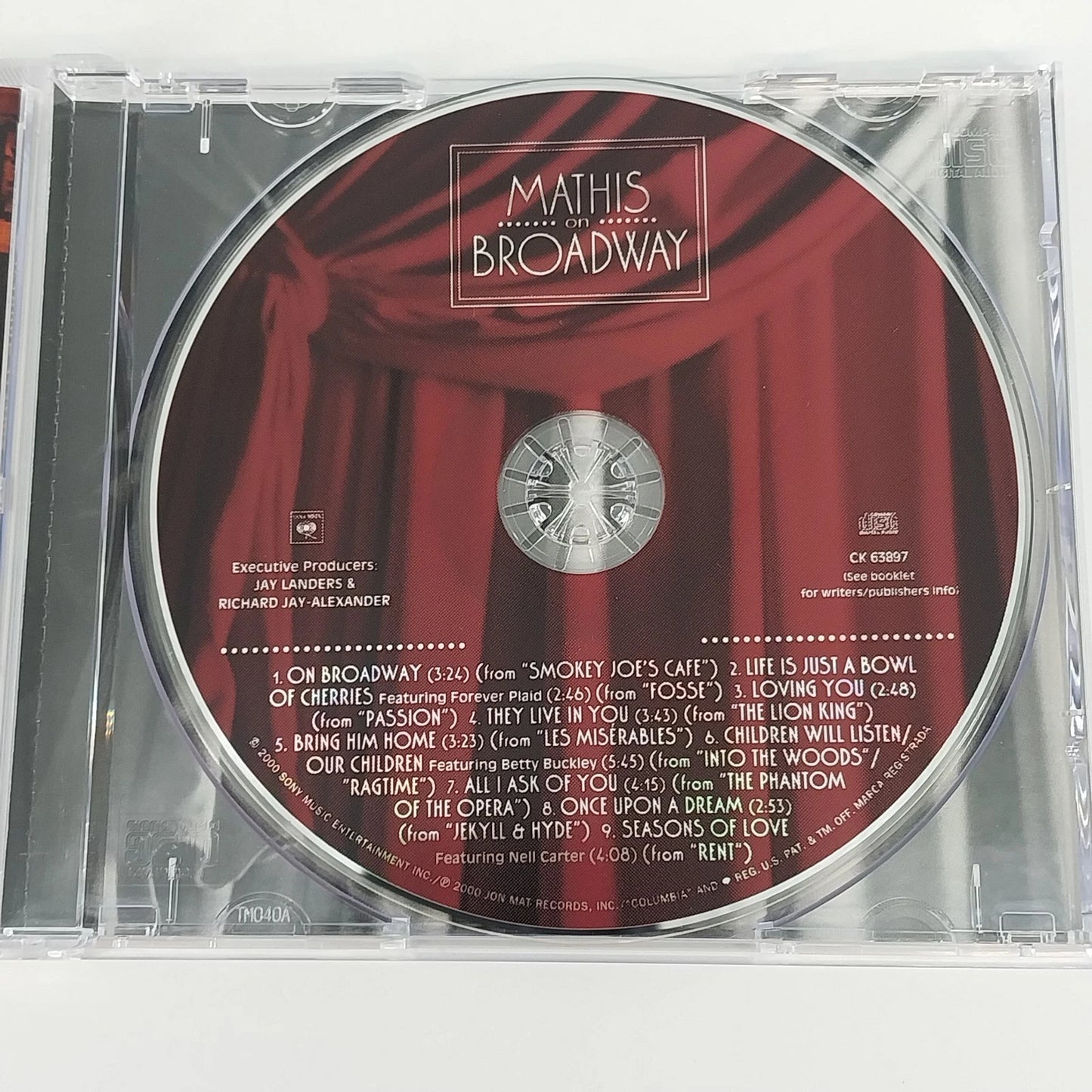 Johnny Mathis CD Lot of 3 Mathis On Broadway, Better Together, All About Love