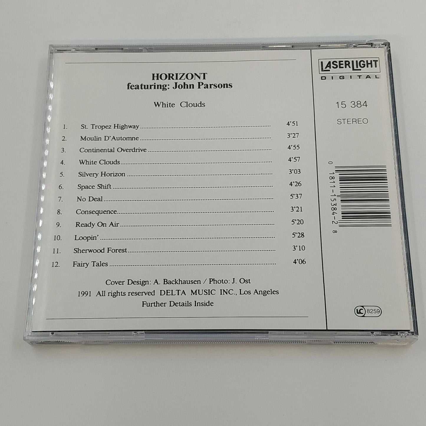 Horizont White Clouds CD John Parsons 1991 LaserLight New Age Instrumental