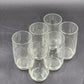 Set of 6 Princess House Heritage Etched Crystal Tumblers 11 oz 5"hx2.5"d Vintage