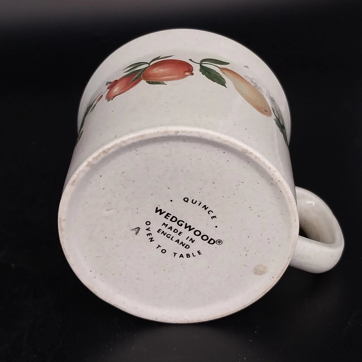 Wedgwood Quince Flat Cup & Saucer Fruit Ring Oven to Table Vintage England