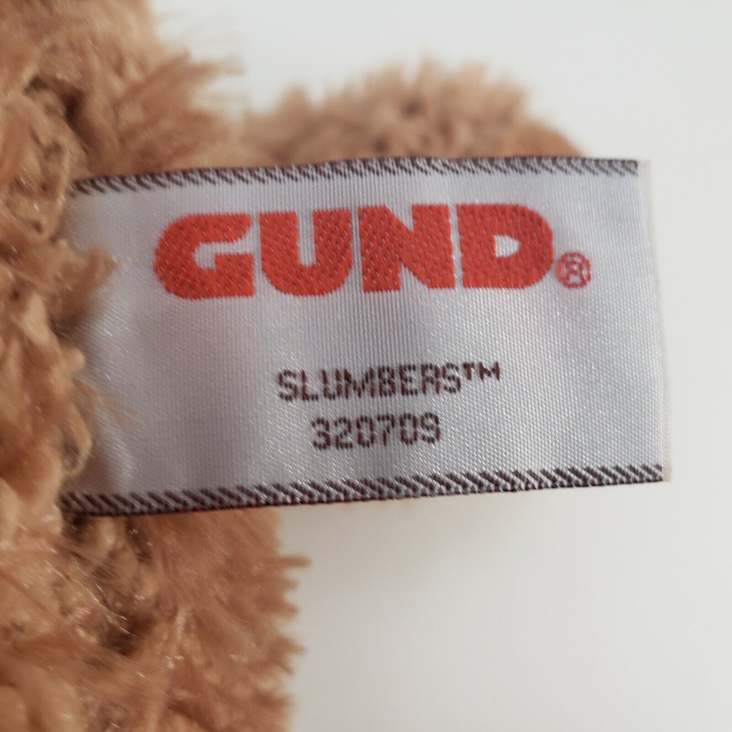 Gund Slumbers Teddy Bear 16in Plush Tan Brown Stuffed Animal
